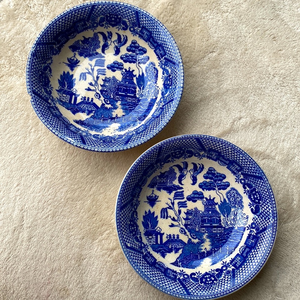 *sold*Vintage Blue China - Picture 1 of 7